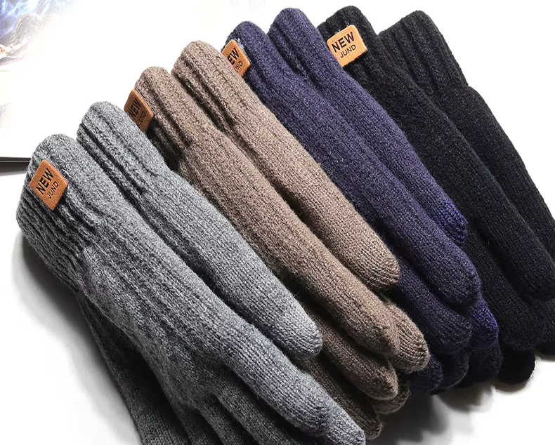 Wool Knitted Winter Gloves